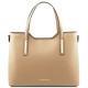 Женская кожаная фирменная сумка Tuscany Leather Olimpia TL141412 shamp