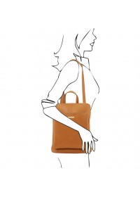 Коричневый кожаный женский рюкзак Tuscany Leather TL141682 con