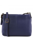 Фотография Темно-синяя женская сумка на плечо Tuscany Leather TL141720