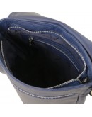 Фотография Синяя мужская фирменная кожаная сумка Tuscany Leather CESARE TL141723 blue