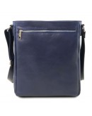 Фотография Синяя мужская фирменная кожаная сумка Tuscany Leather CESARE TL141723 blue