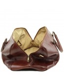 Фотография Темно-коричневая дорожная мужская фирменная сумка Tuscany Leather Voyager TL141794 bbrown