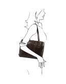 Фотография Женская темно-коричневая кожаная сумка Tuscany Leather RAVENNA TL141795 bbrown