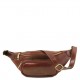 Коричневая фирменная сумка на пояс TUSCANY LEATHER TL141797 brown