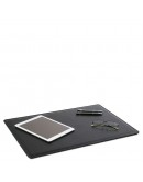 Фотография Черный кожаный фирменный коврик на рабочий стол Tuscany Lether TL141892