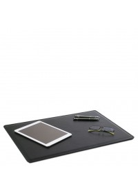 Черный кожаный фирменный коврик на рабочий стол Tuscany Lether TL141892