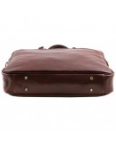Фотография Темно - коричневая фирменная сумка для ноутбука Tuscany Leather Urbino TL141894 brownb