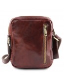 Фотография Темно-коричневая фирменная мужская сумка на плечо Tuscany Leather LARRY TL141915 bbrown