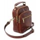 Коричневая кожаная мужская сумка - барсетка Tuscany Leather TL141916 Paul brown