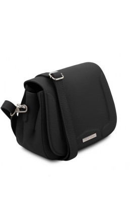 Женская черная небольшая кожаная сумка Tuscany Leather TL141968 Jasmine