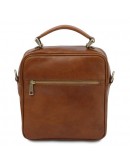 Фотография Фирменная кожаная мужская сумка - барсетка Tuscany Leather BRIAN TL141978 brown