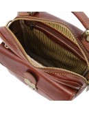 Фотография Фирменная кожаная мужская сумка - барсетка Tuscany Leather BRIAN TL141978 brown
