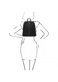 Черный женский кожаный рюкзак Tuscany Leather TL141982