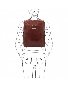 Коричневый мужской вместительный рюкзак Tuscany leather TL141987 brown2 Bangkok