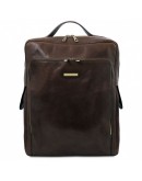 Фотография Темно-коричневый большой кожаный рюкзак Tuscany leather TL141987 brown Bangkok