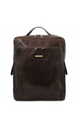 Темно-коричневый большой кожаный рюкзак Tuscany leather TL141987 brown Bangkok
