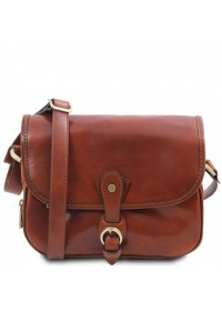 Женская кожаная коричневая сумка Tuscany Leather Alessia TL142020 