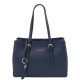 Кожаная темно-синяя женская сумка тоут Tuscany Leather TL142037 blue