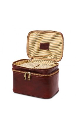 Кожаный несессер косметичка Tuscany Leather Eliot медового цвета TL142045 honey