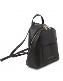 Фотография Небольшой черный женский кожаный рюкзак Tuscany Leather TL142052 TL Bag