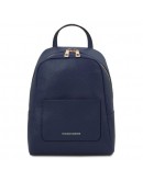 Фотография Синий женский кожаный небольшой рюкзак Tuscany Leather TL142052 TL Bag blue