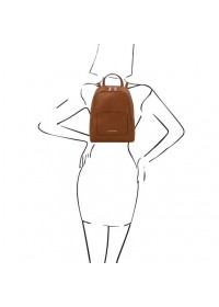 Коричневый женский небольшой рюкзак Tuscany Leather TL142052 TL Bag brown
