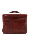 Фотография Темно-коричневый мужской фирменный портфель Tuscany Leather TL142067 Alessandria bbrown