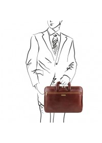 Кожаная фирменная папка - портфель  Tuscany Leather TL142070 Caserta