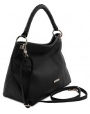 Фотография Черная женская кожаная итальянская сумка Tuscany Leather TL142087