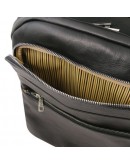 Фотография Мужской кожаный черный фирменный рюкзак Tuscany leather Melbourne TL142205 black