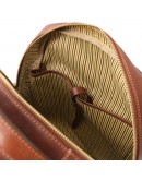 Фотография Мужской кожаный коричевый фирменный рюкзак Tuscany leather Melbourne TL142205 brown