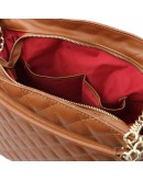 Фотография Коричневая кожаная женская сумка Tuscany Leather TL142237