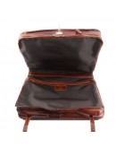 Фотография Кожаная темно-коричневая сумка - портплед Tuscany Leather Papeete TL3056