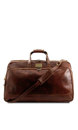 Кожаная фирменная дорожная средняя сумка Tuscany Leather Bora Bora TL3065