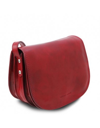 Фотография Женская красная кожаная сумка Tuscany Leather Isabella TL9031 red