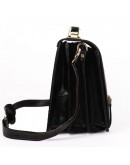 Фотография Черный удобный кожаный мужской портфель Manufatto tm1-black brown