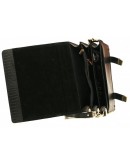 Фотография Коричневый рифлёный кожаный портфель Manufatto tm-1 brown cr