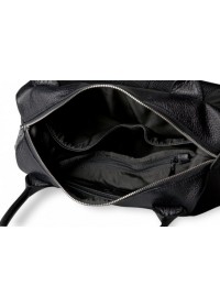 Женская кожаная чёрная сумка Topy U1 black