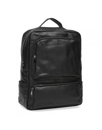Фотография Рюкзак мужской кожаный черный Keizer K1544-black