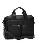 Фотография Кожаная мужская сумка для документов Keizer K17122-black