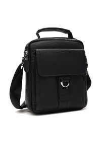 Мужская кожаная сумка на плечо и в руку Keizer K12045a-black