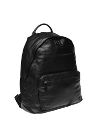Черный кожаный рюкзак Keizer K111683-black