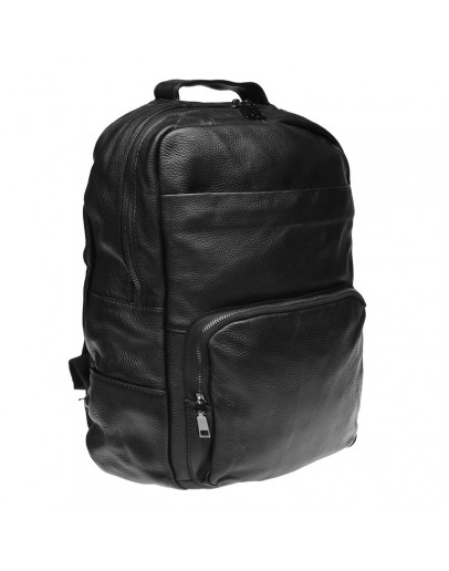 Фотография Черный мужской кожаный рюкзак Keizer K1551-black