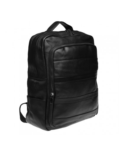 Фотография Черный мужской кожаный рюкзак Keizer K1552-black
