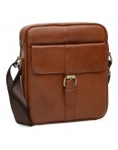 Фотография Коричневая сумка на плечо Borsa Leather K15210-brown