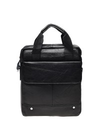 Мужская черная сумка Borsa Leather K18859-black