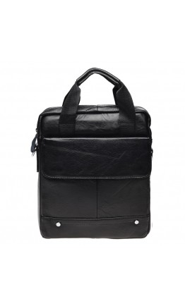 Мужская черная сумка Borsa Leather K18859-black