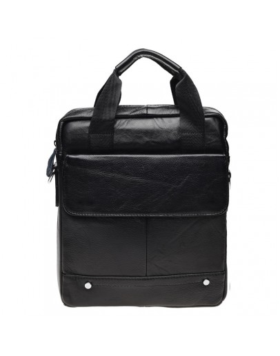 Фотография Мужская черная сумка Borsa Leather K18859-black