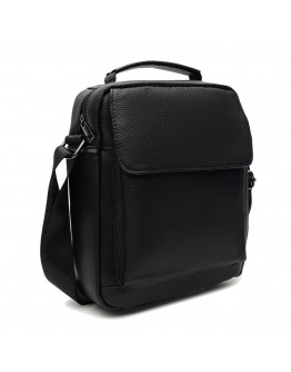 Мужская кожаная сумка черная барсетка Keizer K1602-black