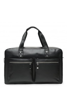 Mужская кожаная сумка для командировок и спорта Ricco Grande K16274-black